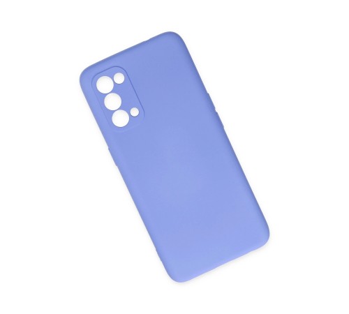 Oppo Reno 5 Kılıf Nano içi Kadife Silikon - Lila Oppo Reno 5 Kılıf Nano içi Kadife Silikon - Lila