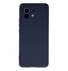 Xiaomi Mi 11 Kılıf Nano içi Kadife Silikon - Lacivert
