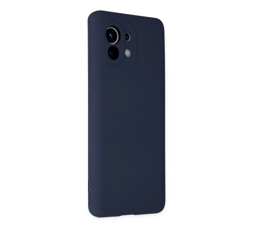 Xiaomi Mi 11 Kılıf Nano içi Kadife Silikon - Lacivert Xiaomi Mi 11 Kılıf Nano içi Kadife Silikon - Lacivert