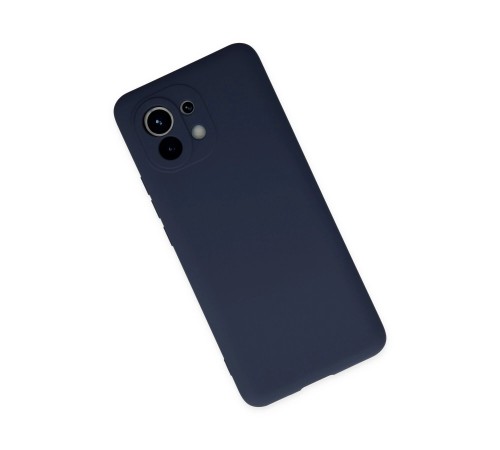 Xiaomi Mi 11 Kılıf Nano içi Kadife Silikon - Lacivert Xiaomi Mi 11 Kılıf Nano içi Kadife Silikon - Lacivert