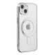 iPhone 14 Plus Kılıf Magneticsafe Lazer Silikon - Gümüş
