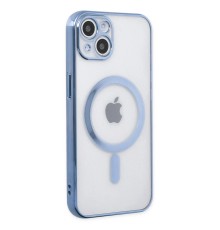iPhone 14 Plus Kılıf Magneticsafe Lazer Silikon - Sierra Blue