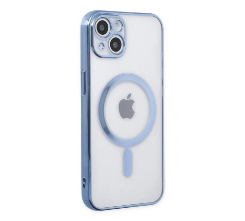 iPhone 14 Plus Kılıf Magneticsafe Lazer Silikon - Sierra Blue