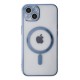 iPhone 14 Plus Kılıf Magneticsafe Lazer Silikon - Sierra Blue