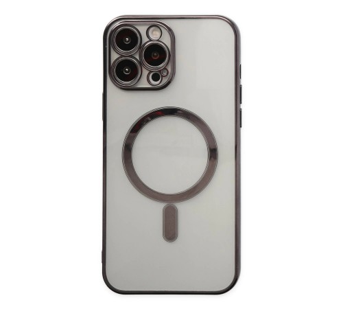 iPhone 14 Pro Kılıf Magneticsafe Lazer Silikon - Siyah