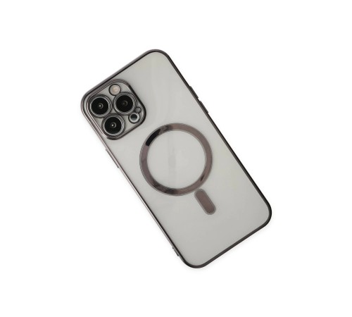 iPhone 14 Pro Kılıf Magneticsafe Lazer Silikon - Siyah