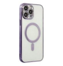 iPhone 14 Pro Kılıf Magneticsafe Lazer Silikon - Mor
