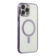 iPhone 14 Pro Kılıf Magneticsafe Lazer Silikon - Mor