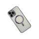 iPhone 14 Pro Kılıf Magneticsafe Lazer Silikon - Mor