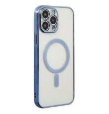 iPhone 14 Pro Kılıf Magneticsafe Lazer Silikon - Sierra Blue