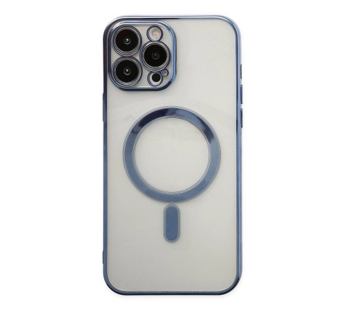 iPhone 14 Pro Max Kılıf Magneticsafe Lazer Silikon - Sierra Blue