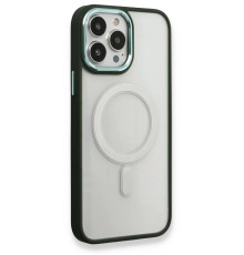 iPhone 14 Pro Max Kılıf Room Magneticsafe Silikon - Köknar Yeşili