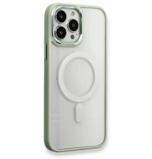 iPhone 14 Pro Max Kılıf Room Magneticsafe Silikon - Su Yeşili