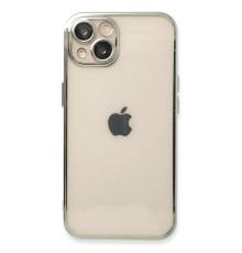 iPhone 14 Kılıf Razer Lensli Silikon - Gümüş