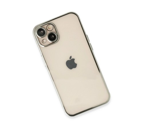 iPhone 14 Kılıf Razer Lensli Silikon - Gümüş iPhone 14 Kılıf Razer Lensli Silikon - Gümüş