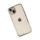iPhone 14 Kılıf Razer Lensli Silikon - Gümüş
