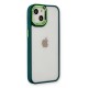 iPhone 14 Plus Kılıf Dora Kapak - Haki Yeşil