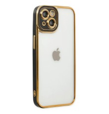iPhone 14 Plus Kılıf Liva Lens Silikon - Siyah