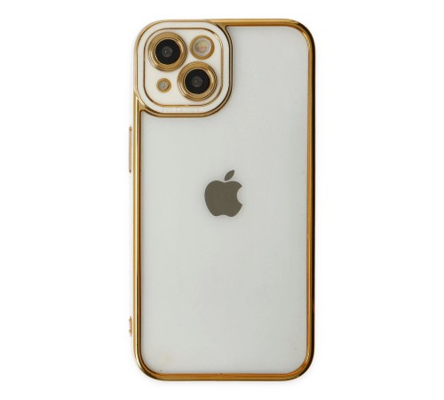 iPhone 14 Plus Kılıf Liva Lens Silikon - Beyaz