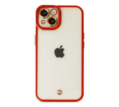 iPhone 14 Plus Kılıf Liva Lens Silikon - Kırmızı iPhone 14 Plus Kılıf Liva Lens Silikon - Kırmızı