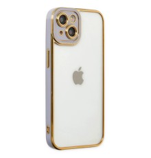 iPhone 14 Plus Kılıf Liva Lens Silikon - Lila