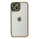 iPhone 14 Plus Kılıf Liva Lens Silikon - Yeşil