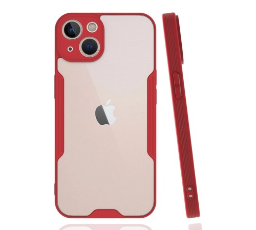 iPhone 14 Plus Kılıf Platin Silikon - Kırmızı iPhone 14 Plus Kılıf Platin Silikon - Kırmızı
