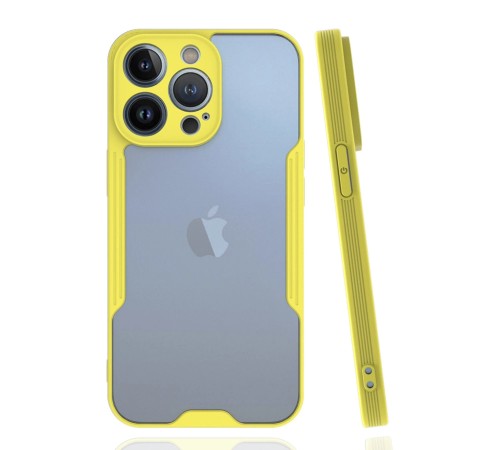 iPhone 14 Pro Kılıf Platin Silikon - Sarı iPhone 14 Pro Kılıf Platin Silikon - Sarı