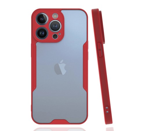 iPhone 14 Pro Max Kılıf Platin Silikon - Kırmızı iPhone 14 Pro Max Kılıf Platin Silikon - Kırmızı