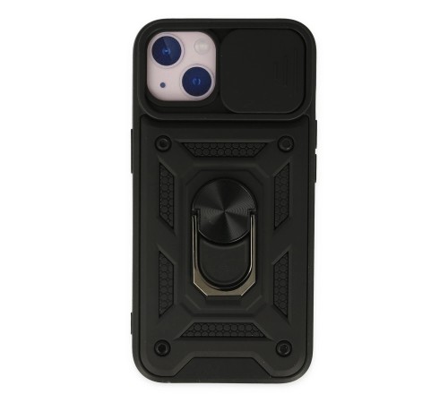 iPhone 14 Kılıf Pars Lens Yüzüklü Silikon - Siyah iPhone 14 Kılıf Pars Lens Yüzüklü Silikon - Siyah