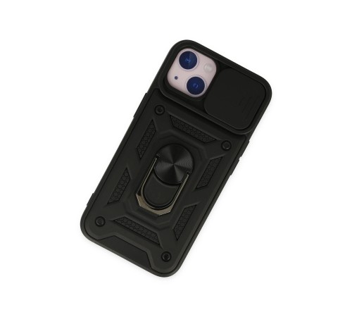 iPhone 14 Kılıf Pars Lens Yüzüklü Silikon - Siyah iPhone 14 Kılıf Pars Lens Yüzüklü Silikon - Siyah