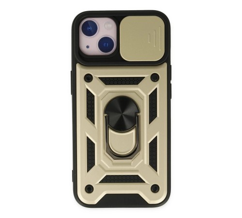 iPhone 14 Kılıf Pars Lens Yüzüklü Silikon - Gold iPhone 14 Kılıf Pars Lens Yüzüklü Silikon - Gold