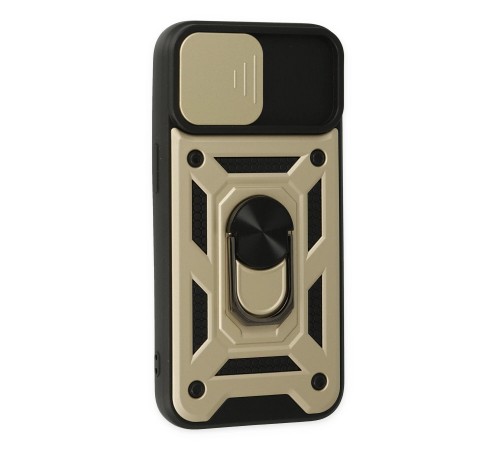iPhone 14 Kılıf Pars Lens Yüzüklü Silikon - Gold iPhone 14 Kılıf Pars Lens Yüzüklü Silikon - Gold
