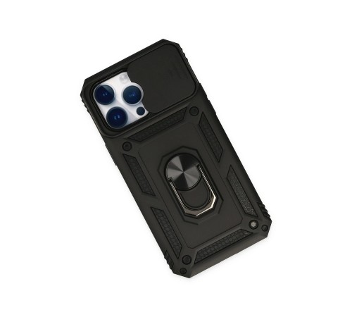 iPhone 14 Pro Kılıf Pars Lens Yüzüklü Silikon - Siyah iPhone 14 Pro Kılıf Pars Lens Yüzüklü Silikon - Siyah