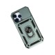 iPhone 14 Pro Kılıf Pars Lens Yüzüklü Silikon - Yeşil
