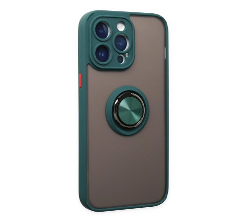 iPhone 14 Pro Kılıf Montreal Yüzüklü Silikon Kapak - Yeşil iPhone 14 Pro Kılıf Montreal Yüzüklü Silikon Kapak - Yeşil