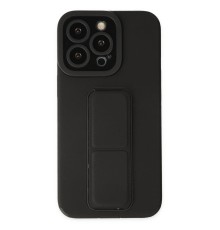 iPhone 14 Pro Max Kılıf Mega Standlı Silikon - Siyah