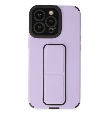 iPhone 14 Pro Max Kılıf Mega Standlı Silikon - Lila