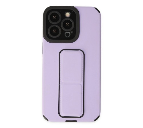 iPhone 14 Pro Max Kılıf Mega Standlı Silikon - Lila