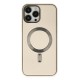 iPhone 13 Pro Kılıf Coco Deri Magneticsafe Silikon - Krem