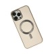 iPhone 13 Pro Kılıf Coco Deri Magneticsafe Silikon - Krem