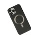iPhone 13 Pro Max Kılıf Coco Deri Magneticsafe Silikon - Siyah