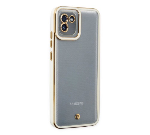 Samsung Galaxy A03 Kılıf Liva Lens Silikon - Beyaz Samsung Galaxy A03 Kılıf Liva Lens Silikon - Beyaz
