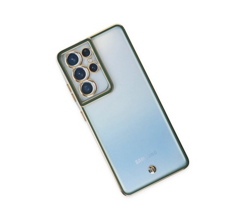 Samsung Galaxy S21 Ultra Kılıf Liva Lens Silikon - Yeşil Samsung Galaxy S21 Ultra Kılıf Liva Lens Silikon - Yeşil