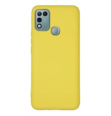 İnfinix Hot 10 Play Kılıf Nano içi Kadife Silikon - Sarı