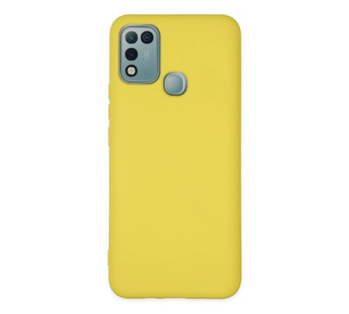 İnfinix Hot 10 Play Kılıf Nano içi Kadife Silikon - Sarı İnfinix Hot 10 Play Kılıf Nano içi Kadife Silikon - Sarı