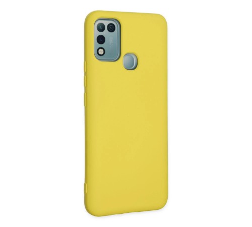 İnfinix Hot 10 Play Kılıf Nano içi Kadife Silikon - Sarı İnfinix Hot 10 Play Kılıf Nano içi Kadife Silikon - Sarı