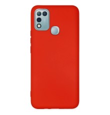 İnfinix Hot 10 Play Kılıf Nano içi Kadife Silikon - Kırmızı