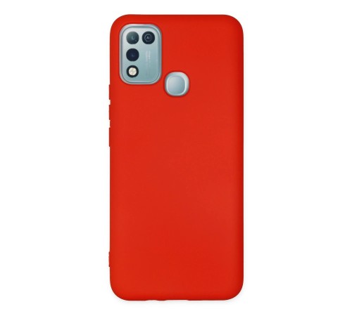 İnfinix Hot 10 Play Kılıf Nano içi Kadife Silikon - Kırmızı İnfinix Hot 10 Play Kılıf Nano içi Kadife Silikon - Kırmızı