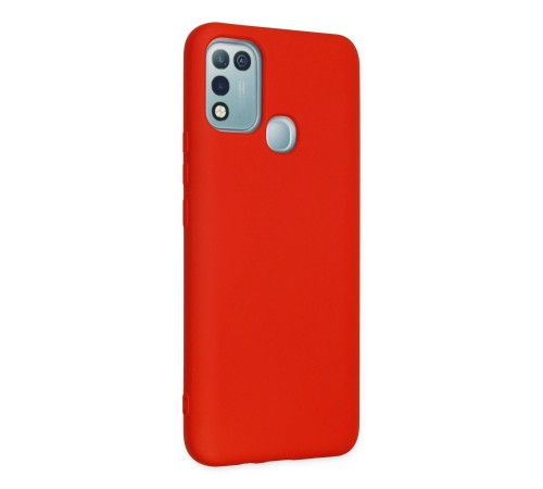 İnfinix Hot 10 Play Kılıf Nano içi Kadife Silikon - Kırmızı İnfinix Hot 10 Play Kılıf Nano içi Kadife Silikon - Kırmızı